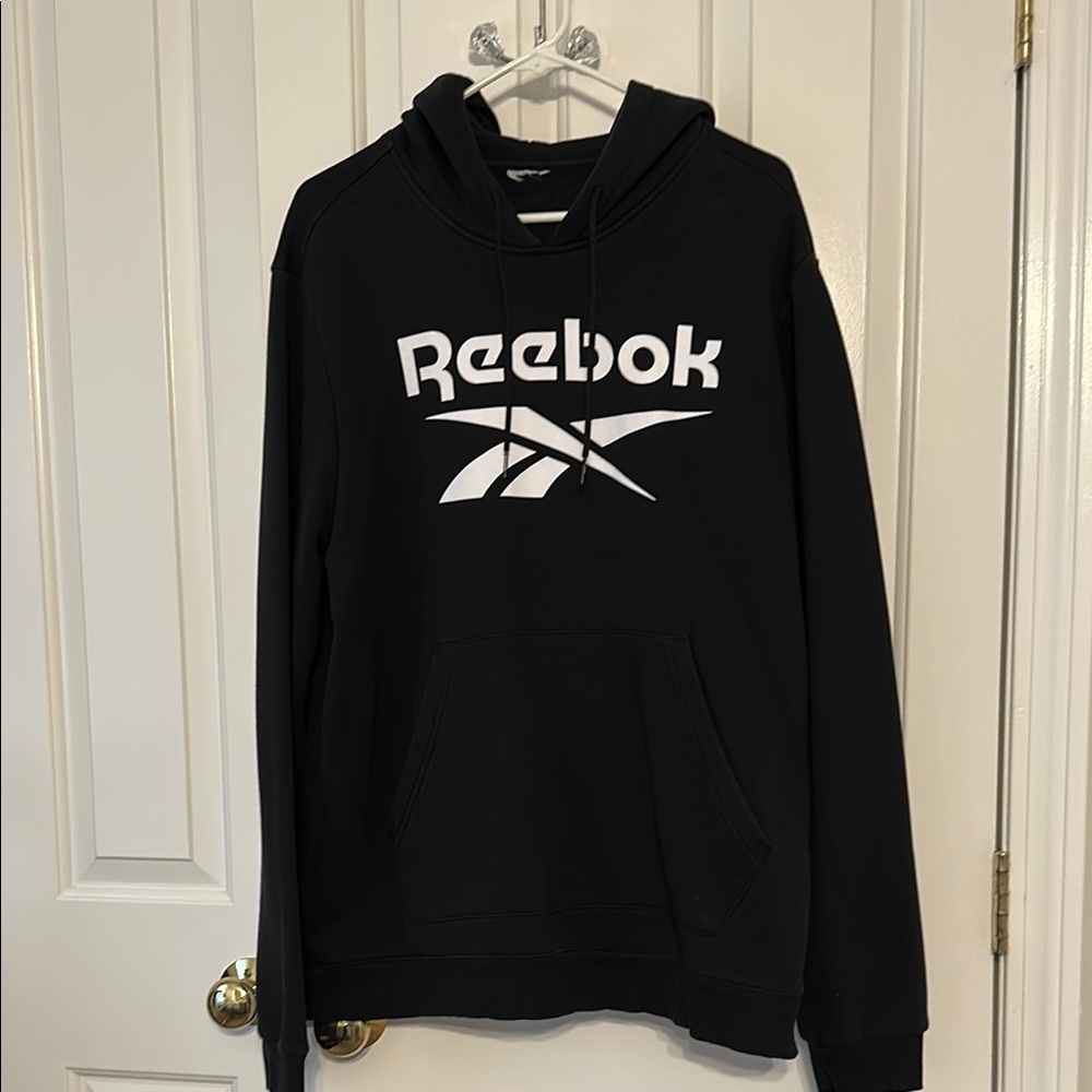 Reebok Black Classic Logo Hoodie Sweatshirt